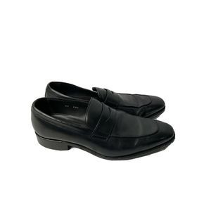 𝅺TO Boot New York Adam Derrick Devries Black Leather Penny Loafer US 10.5 Italy